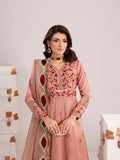 Shurooq Echoes In Bloom Silk Embellished Stitched 3-Piece Suit-Petal Veil