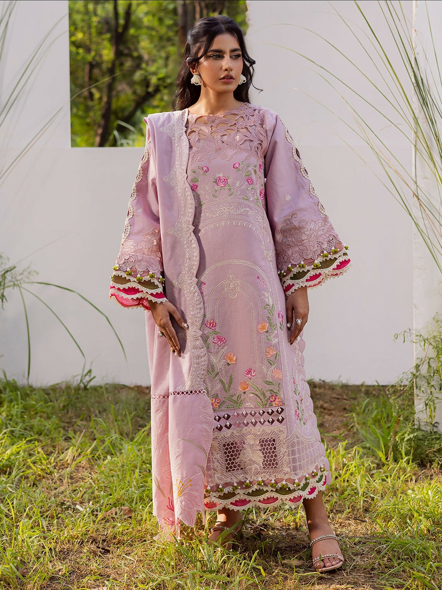 Parishay Winterwood Tales Khaddar Embroidered Unstitched 3-Piece Suit- WW - 10