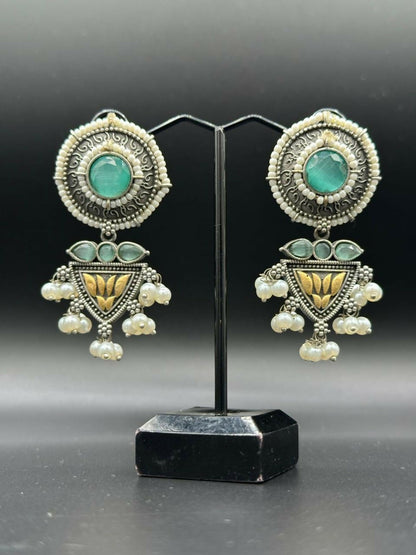 H&A Jewellery Handmade Brass Oxidized Jhumka