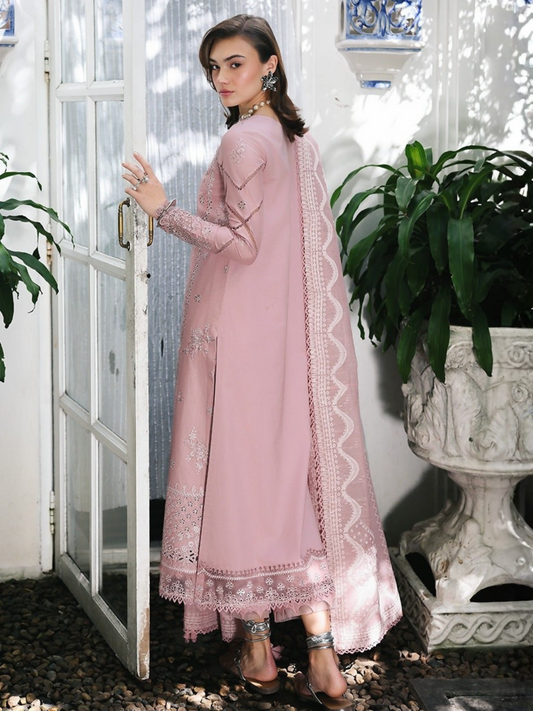 Qalamkar Qline Lawn Drop-1 Embroidered Unstitched 3-Piece Suit-RP-06-Noore