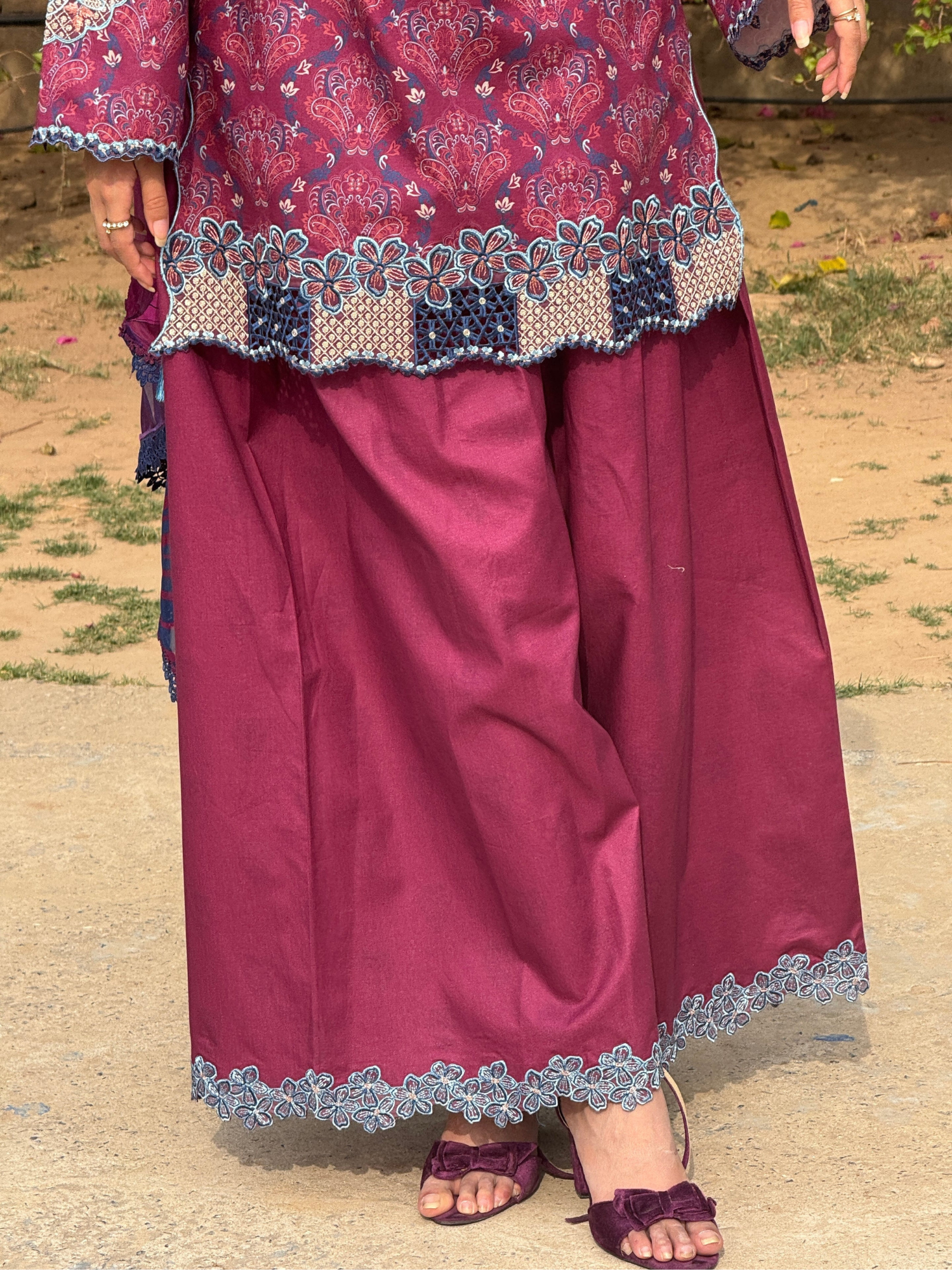 Pink Sehrish Kanwal Festive Print'26 Lawn Embroidered Unstitched 3-Piece Suit-Bloom