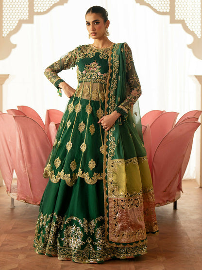 Parishay Ranibagh Luxury Formals Net Embroidered Stitched 3-Piece Suit-Rooh-e-Gul