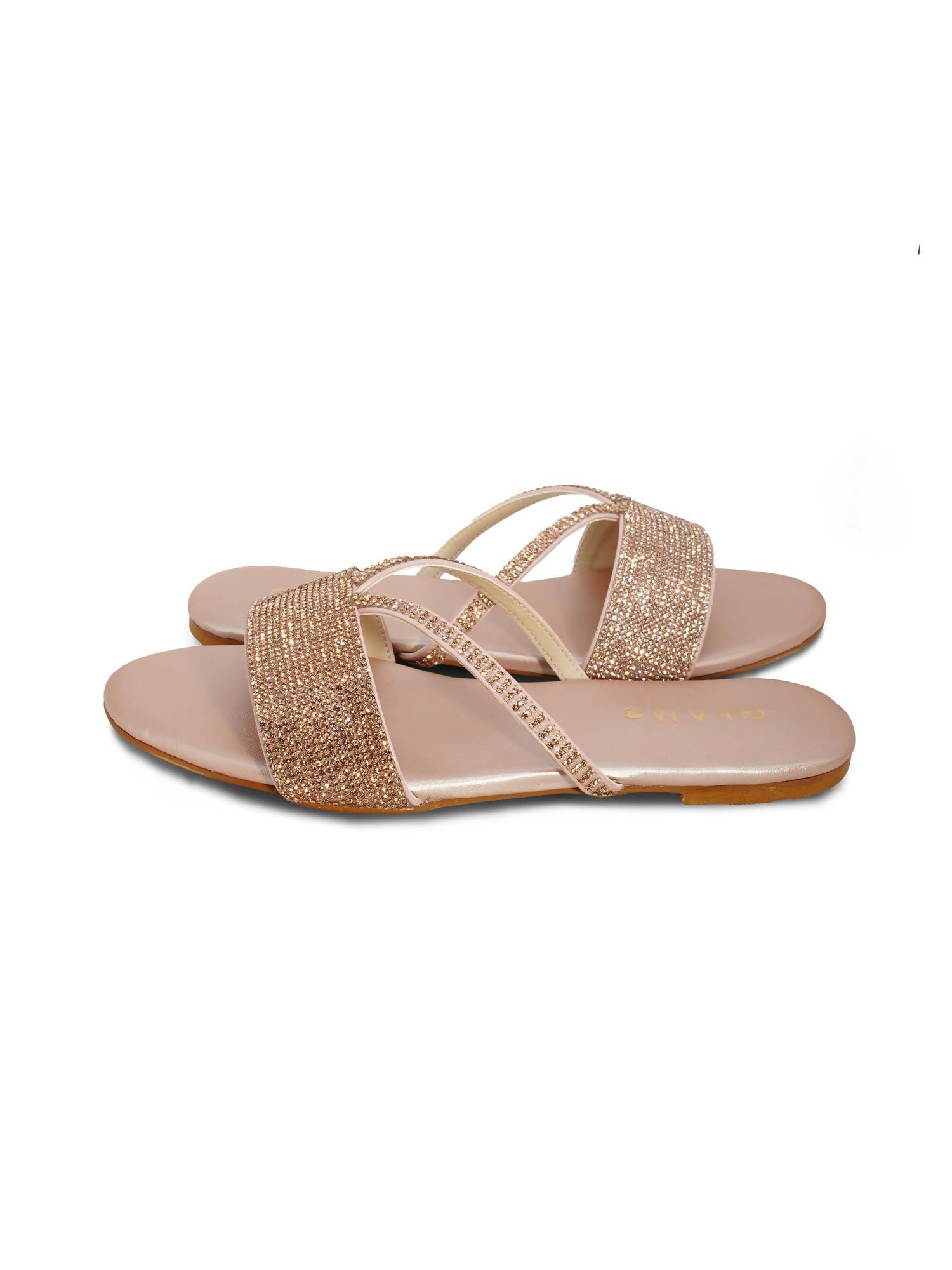 Golden Royale Leather Women’s Slides