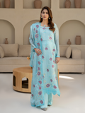 Noori Silk Embroidered Stitched 3-Piece Suit