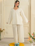 Mannat Clothing Boho Summer'26 Cotton Embroidered Stitched Suit-Crescent