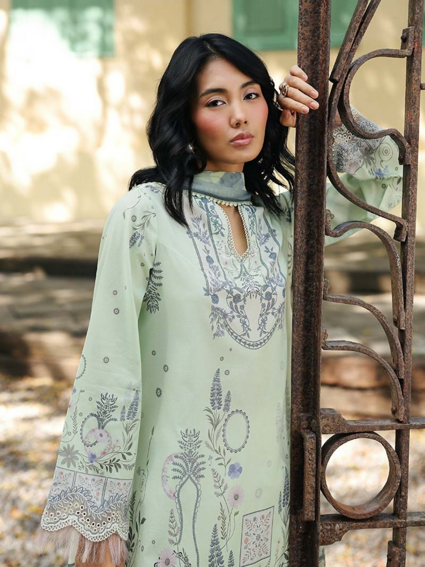 Qalamkar Qprints Lawn'26 Embroidered Unstitched 3-Piece Suit-AX-04-(B)-Asha