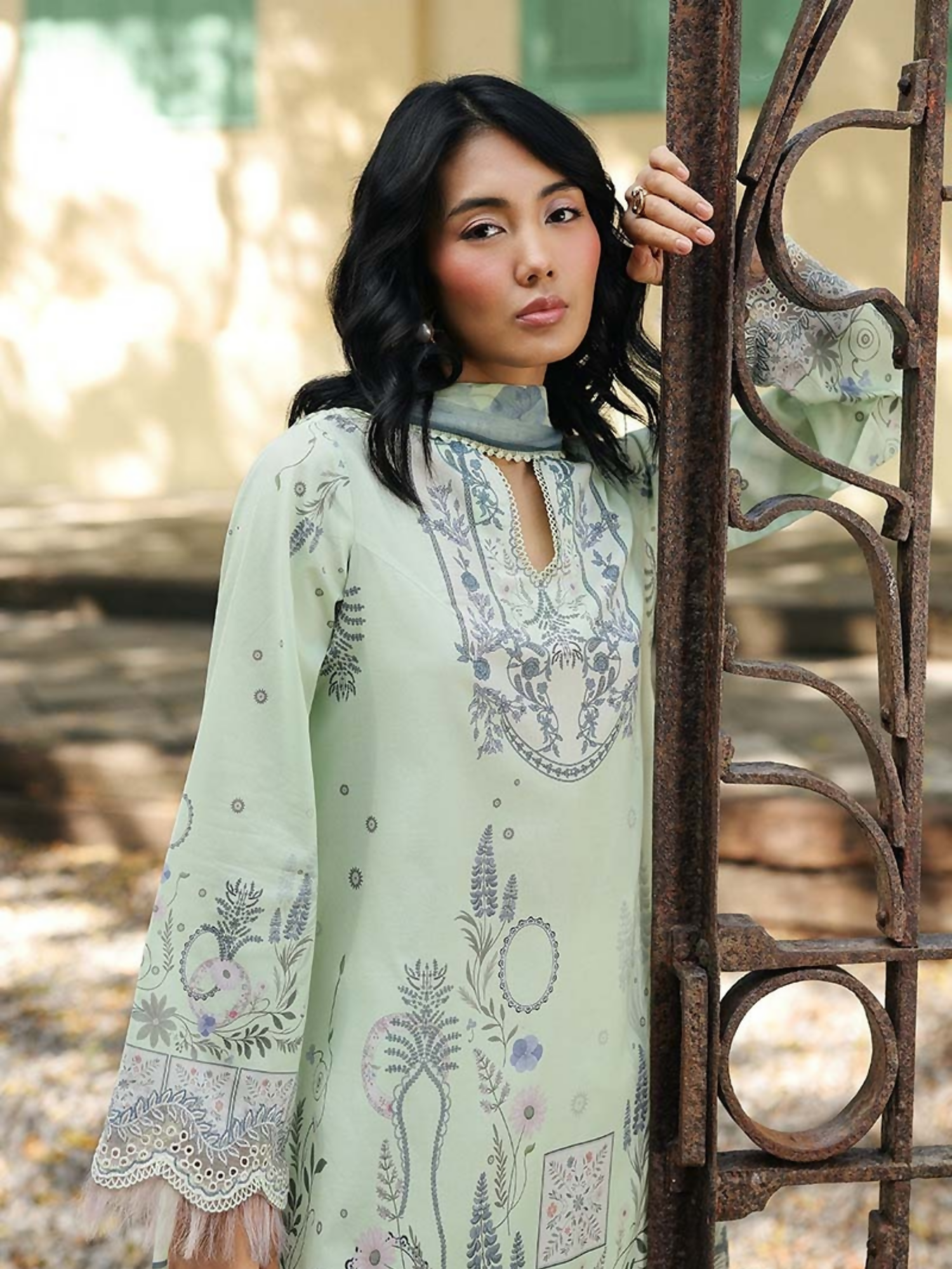 Qalamkar Qprints Lawn'26 Embroidered Unstitched 3-Piece Suit-AX-04-(B)-Asha