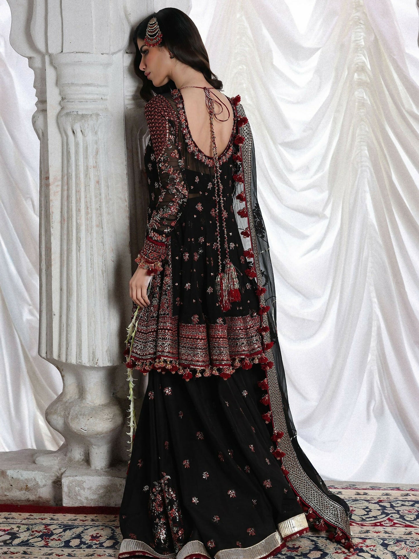 Hussain Rehar Festive Unstitched'26 Chiffon Embroidered 3-Piece Suit-Siyara