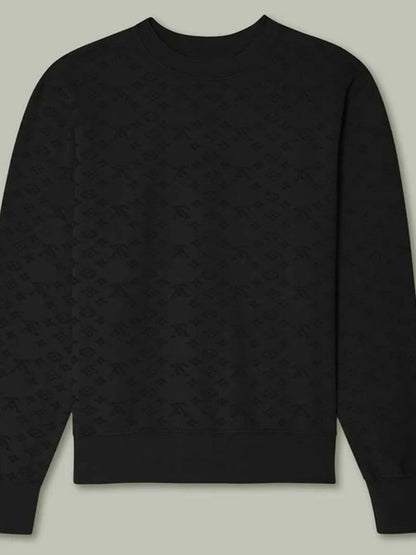Jupiter Chanel Velvet Self Textured Sweat Shirts-14720
