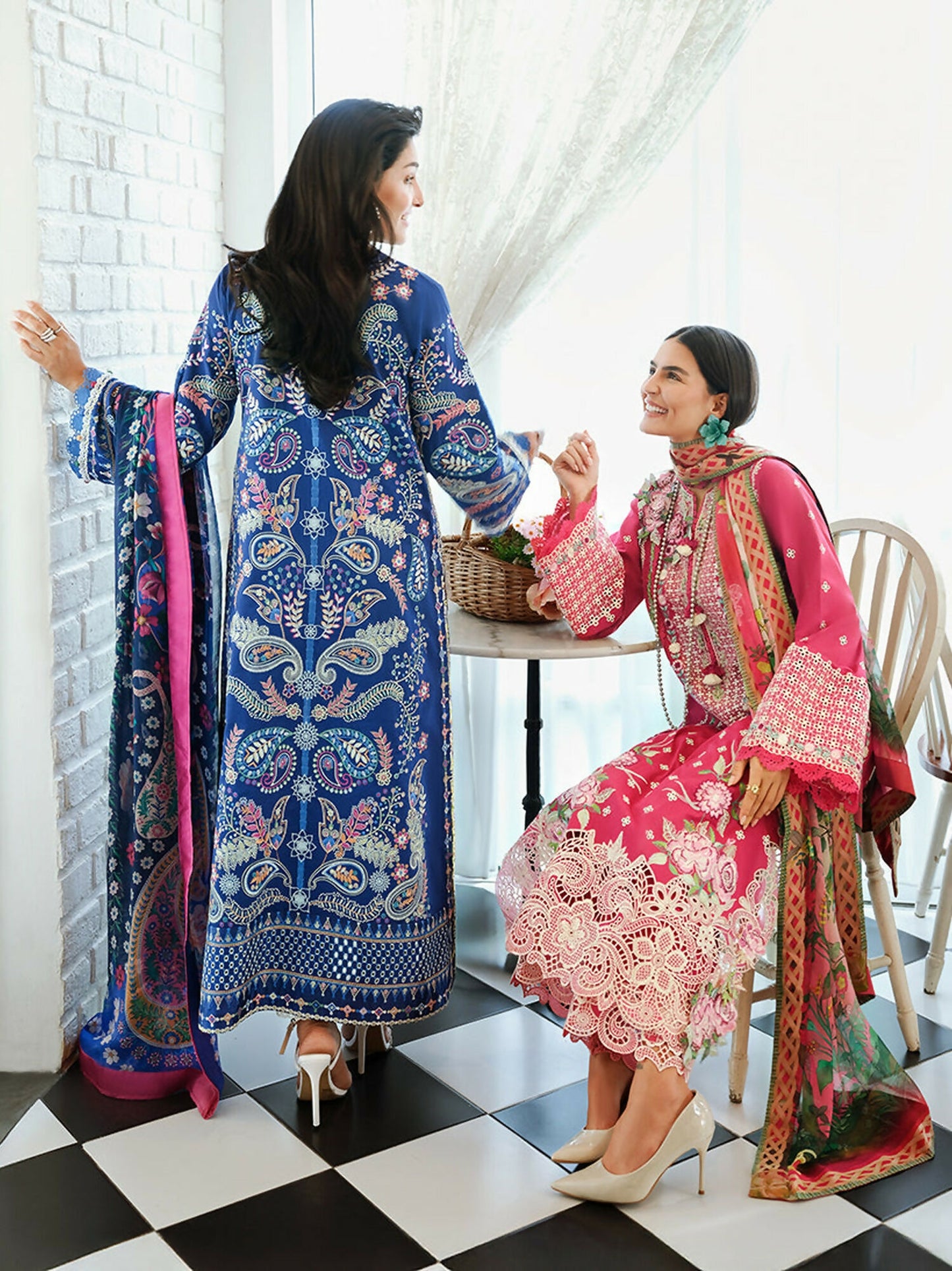 Mushq A Moi Luxury Lawn Embroidered Unstitched 3-Piece Suit-Moonlit Dreams