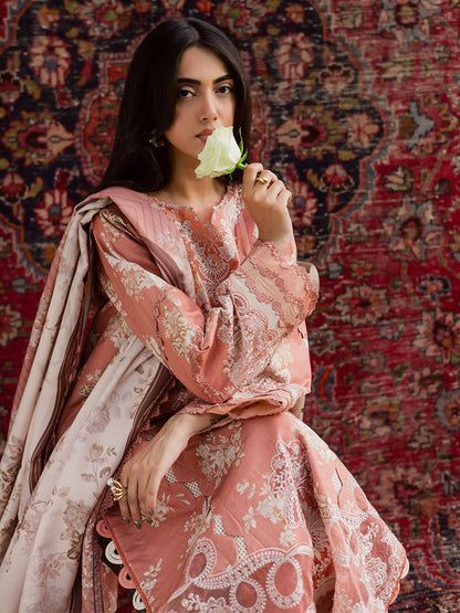 Parishay Rang e Sarma Khaddar Embroidered Stitched 3-Piece Suit-SAR-03