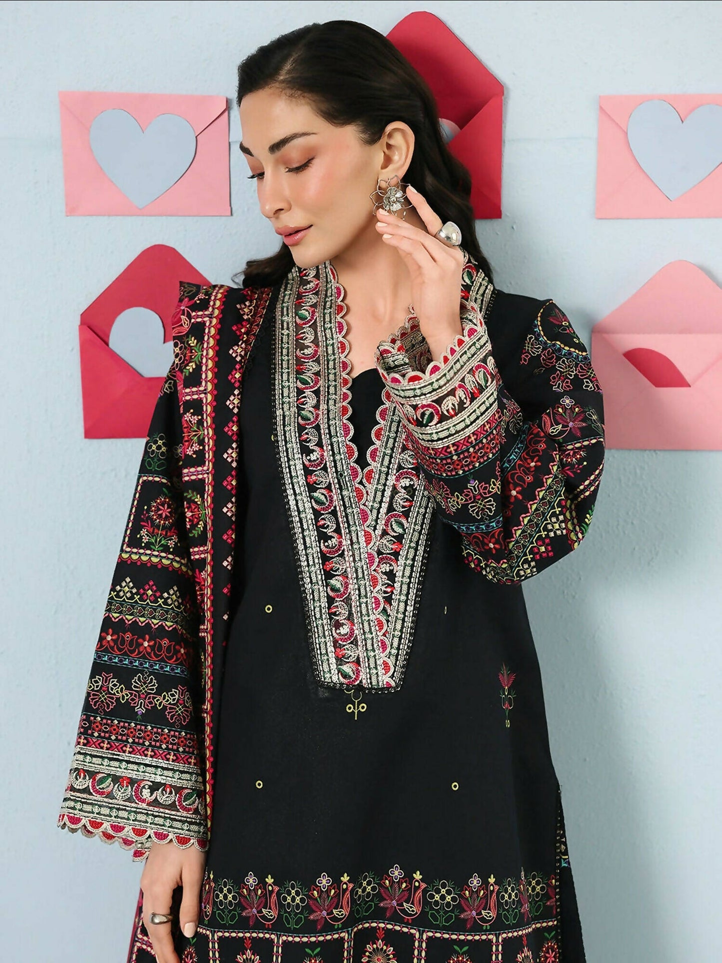 Mahnur Anaya Summer Vol 2 Lawn Embroidered Unstitched 3-Piece Suit-AN-2-15