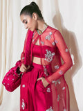 Hussain Rehar Basic Not Basic 2 Organza Embellished Stitched 4-Piece Suit-Lyra