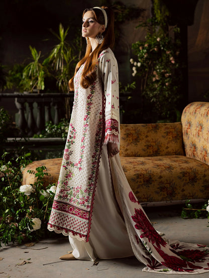 Mahnur Amelia Kotrai Embroidered Unstitched 3-Piece Suit-CK-002