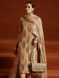 Hussain Rehar Luxury Pret'23 Raw Silk Embellished Stitched 3-Piece Suit-Perzik