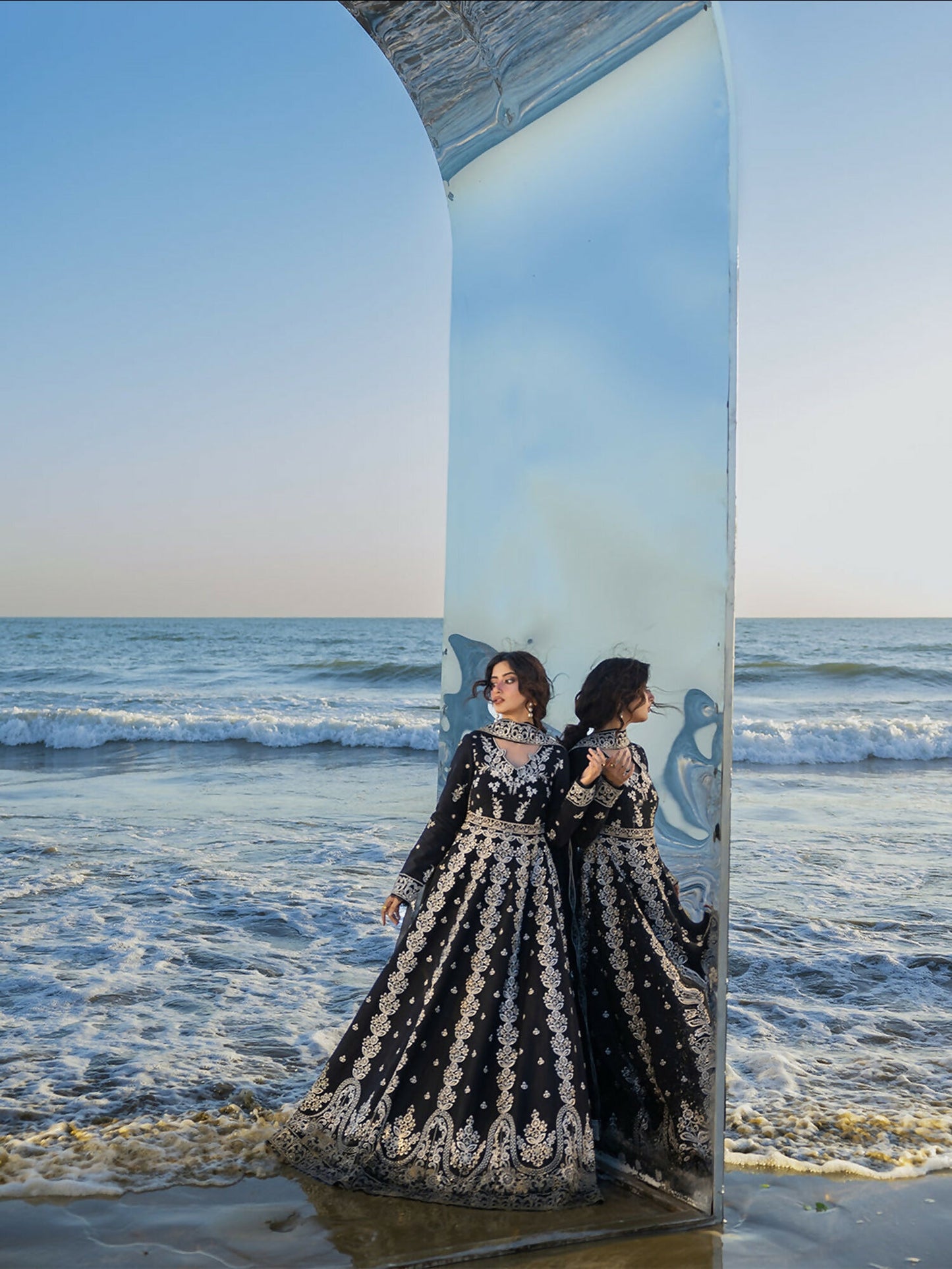 Mahnur Sirene Luxury Lawn'26 Embroidered Stitched 3-Piece Suit-S-05
