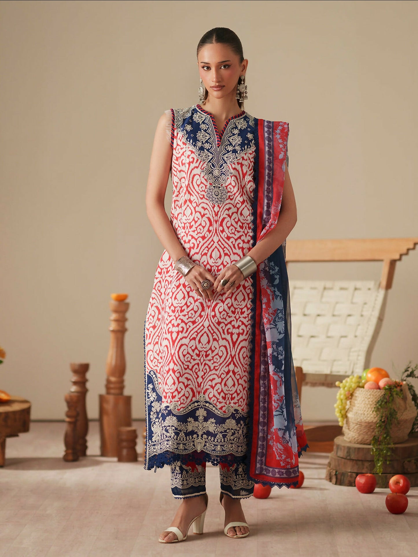 Binilyas Jojo Summer'26 Lawn Embroidered Unstitched 3-Piece Suit-85B