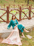 MAK Fashion Lawn Embroidered Stitched 3-Piece Suit-Saffron
