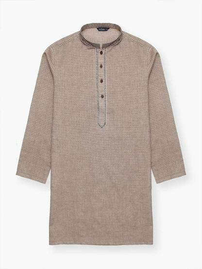 Velvour Boys Cotton Embroidered Stitched Kurta-VB197-B
