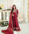 Farooq Hameed Studio Wedding Festive'25 Pure Glass Silk Embroidered Stitched 3-Piece Suit-Zelea