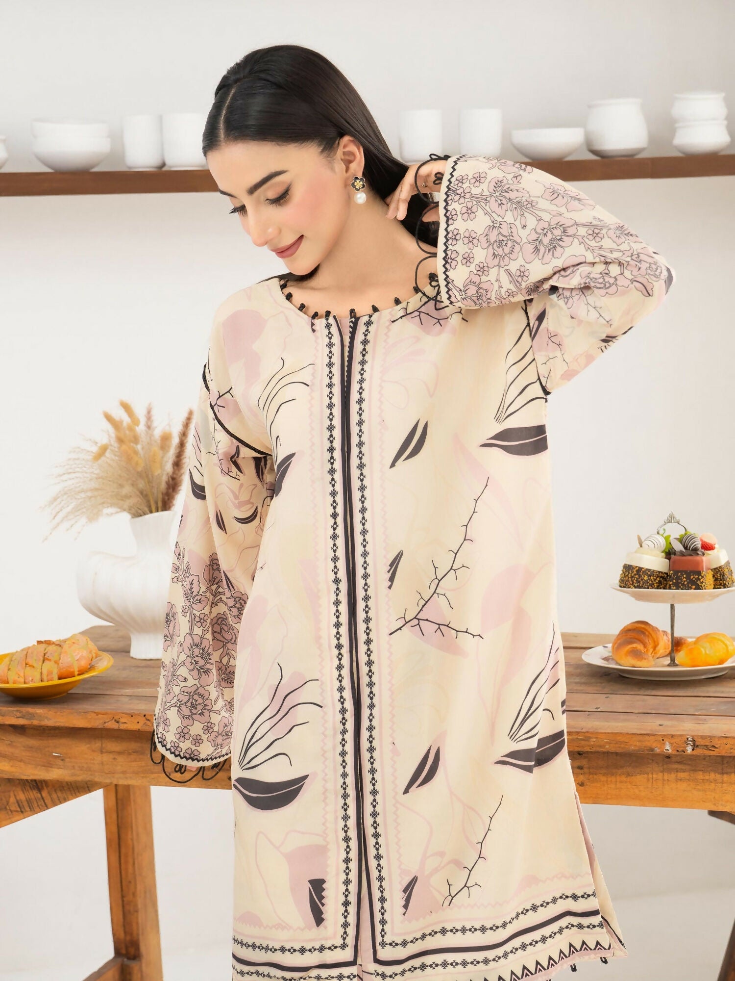 Panache Apparel Florise Lawn Printed Co-Ord Set-Kaia
