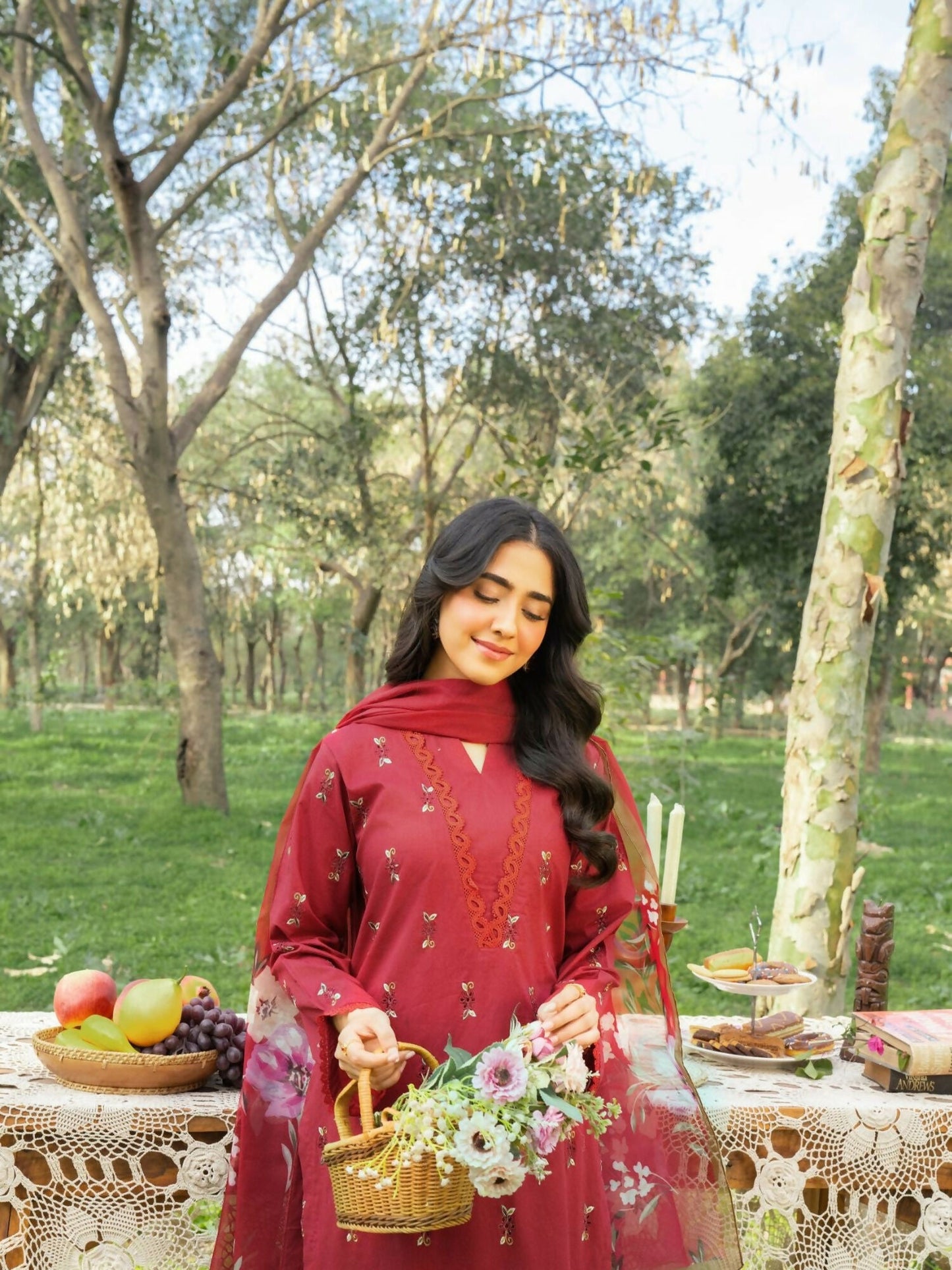 Panache Apparel Serenity Cotton Lawn Embroidered Stitched Suit-Reverie