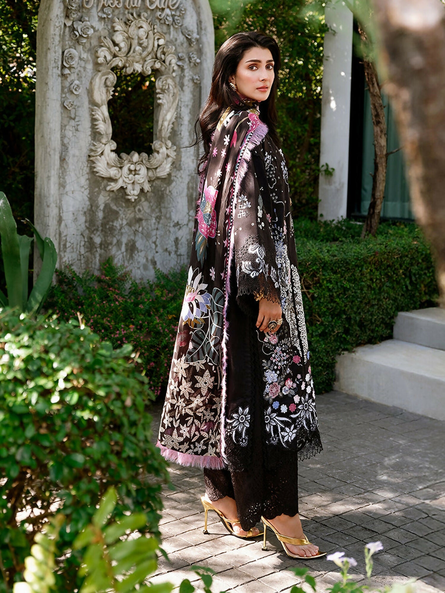 Mushq A Moi Luxury Lawn Embroidered Unstitched 3-Piece Suit-Gentle Breeze