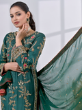Ruby's Couture Chamak Dhamak Sheesha Silk Embellished Stitched 3-Piece Suit-Zaabya