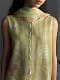 COCO by Zara Shahjahan Lawn'26 Embroidered Unstitched 3-Piece Suit-Isla-4B