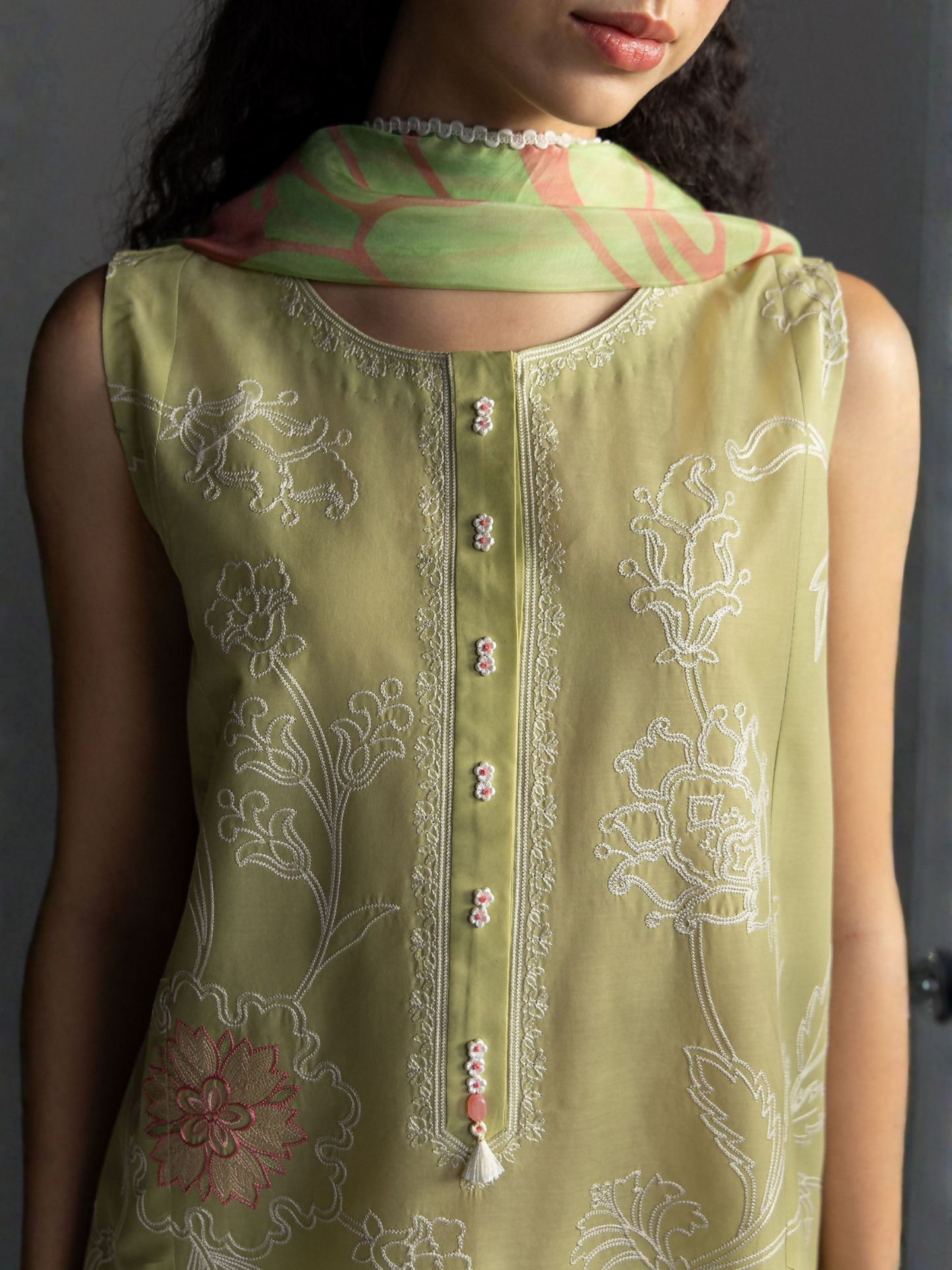 COCO by Zara Shahjahan Lawn'26 Embroidered Unstitched 3-Piece Suit-Isla-4B