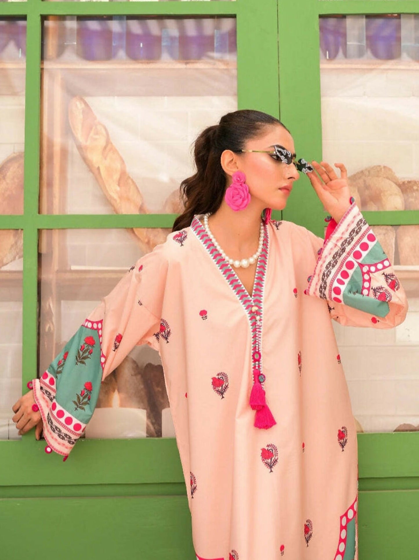 MH Cloth House Poly Lawn Printed Co-Ord Set-Dil Afroz