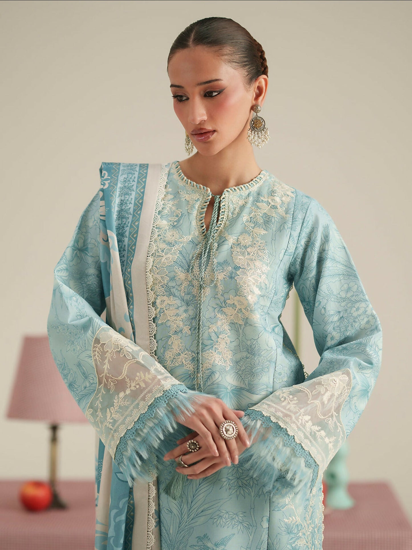 Binilyas Jojo Summer'26 Lawn Embroidered Unstitched 3-Piece Suit-86A