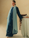 Mannat Clothing Boho Summer'26 Cotton Embroidered Stitched Suit-Sapphire