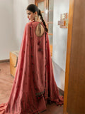 Hussain Rehar Karandi A/W'24 Embroidered Unstitched 3-Piece Suit-Tulle