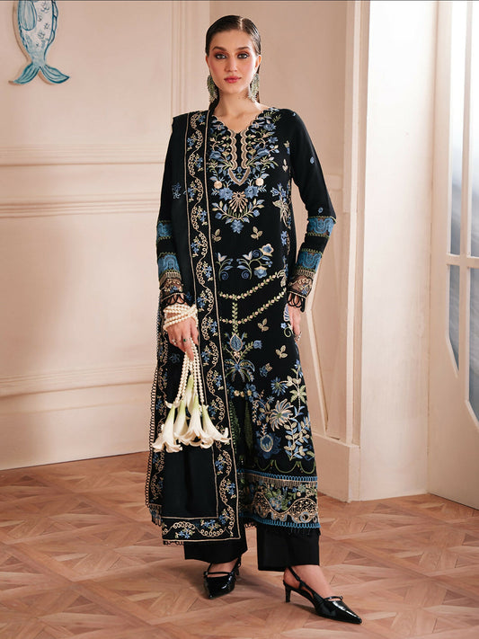 Mahnur Secret Garden Karandi Embroidered Unstitched 3-Piece Suit–SG-011