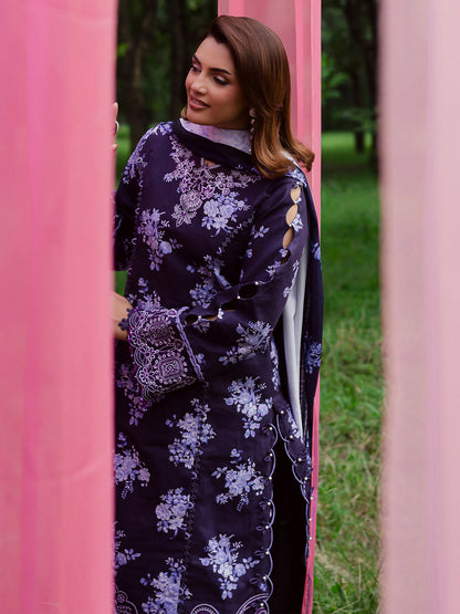 Parishay Rang e Sarma Khaddar Embroidered Unstitched 3-Piece Suit-SAR-04