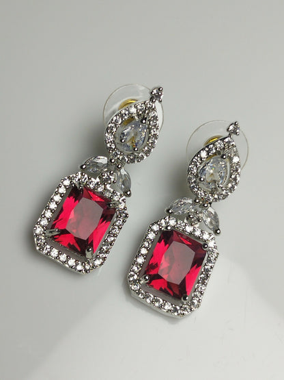 H&A Jewellery One Carat American Diamond Earrings