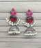 H&A Jewellery Traditional Dome-Shaped Jhumka Earrings with Pearl Drops