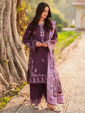 Panache Apparel Khaddar Embroidered Stitched Suit-Arwa-purple
