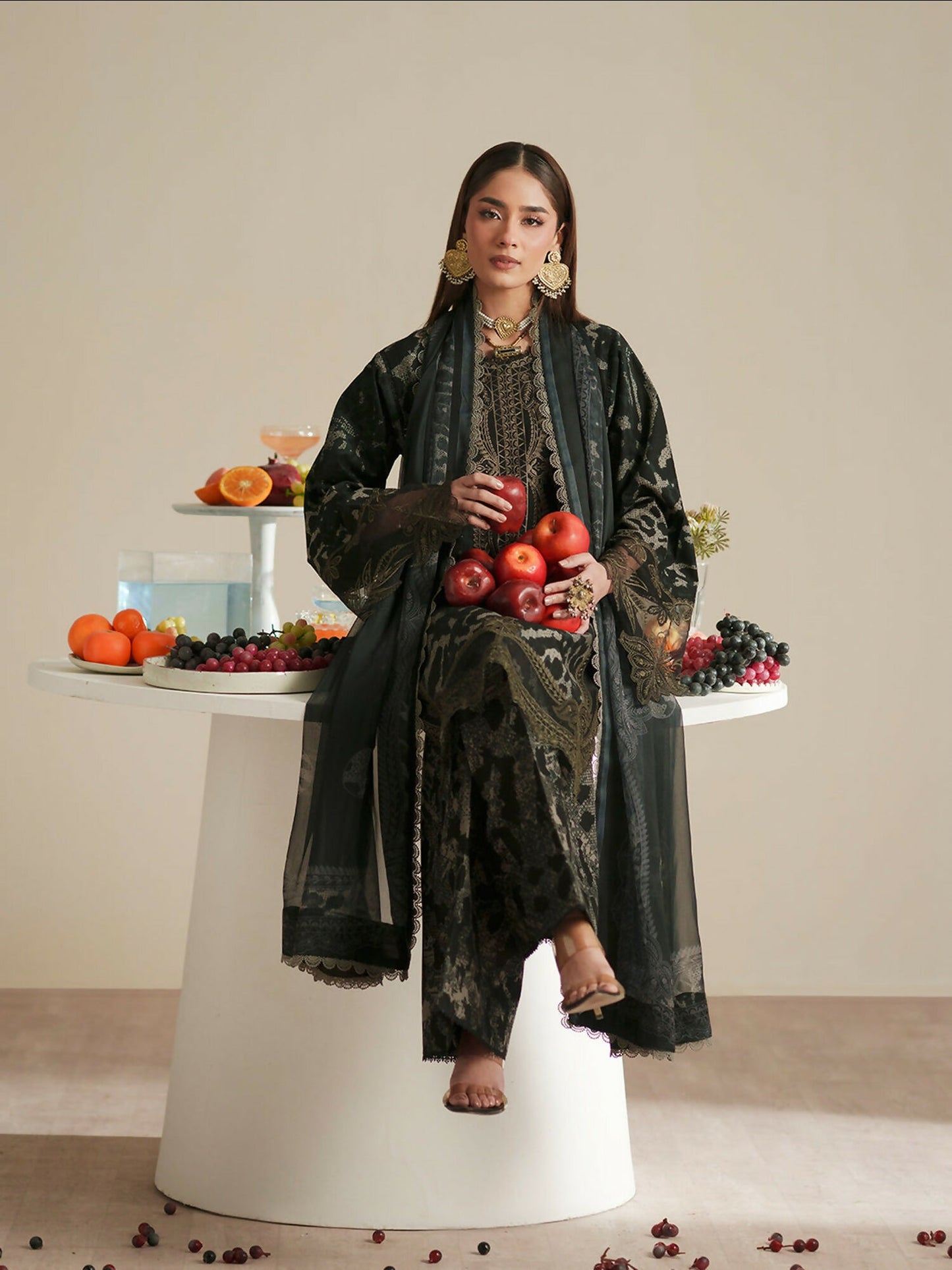 Binilyas Jojo Summer'26 Lawn Embroidered Unstitched 3-Piece Suit-82A