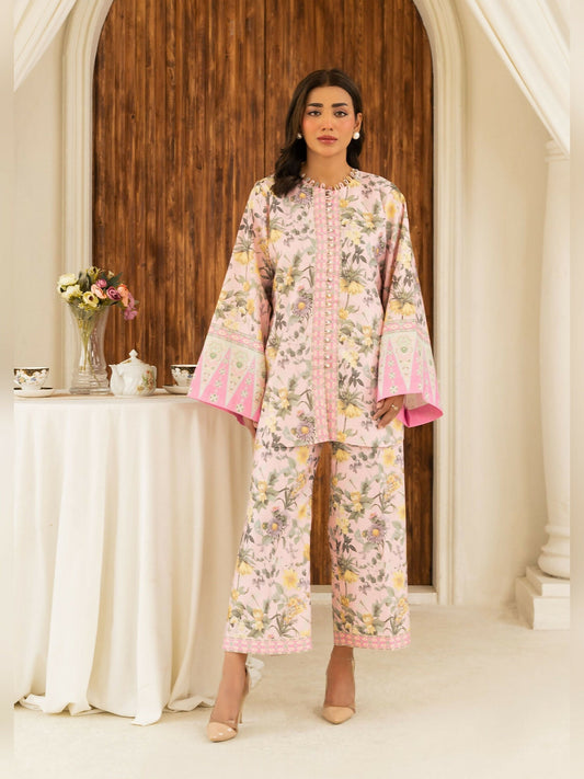 Allure By IH Summer Dreams Lawn Silk Printed Co-Ord Set-Bloom