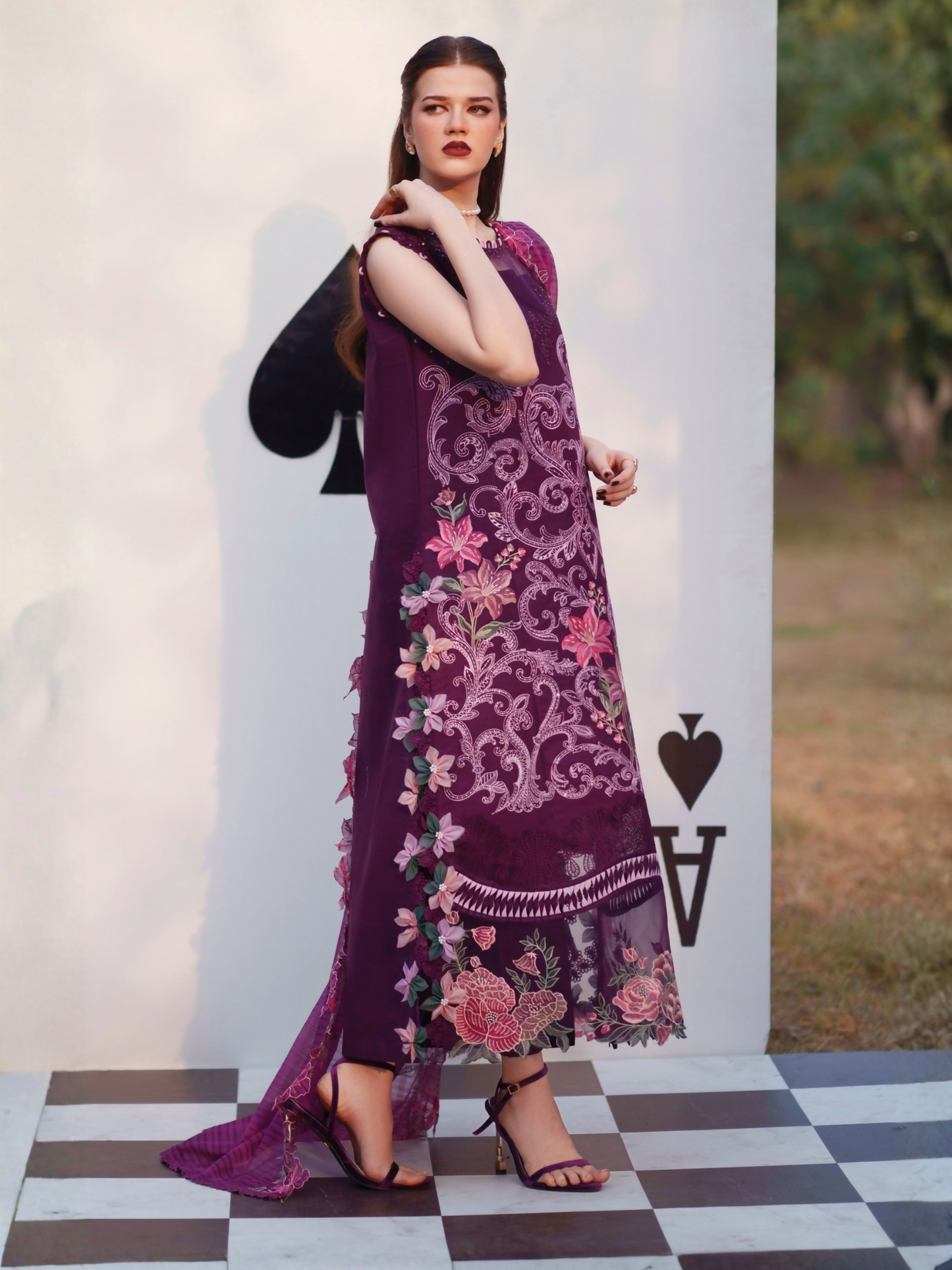 Parishay Summer Queen Lawn Embroidered Unstitched 3-Piece Suit-SQ-07