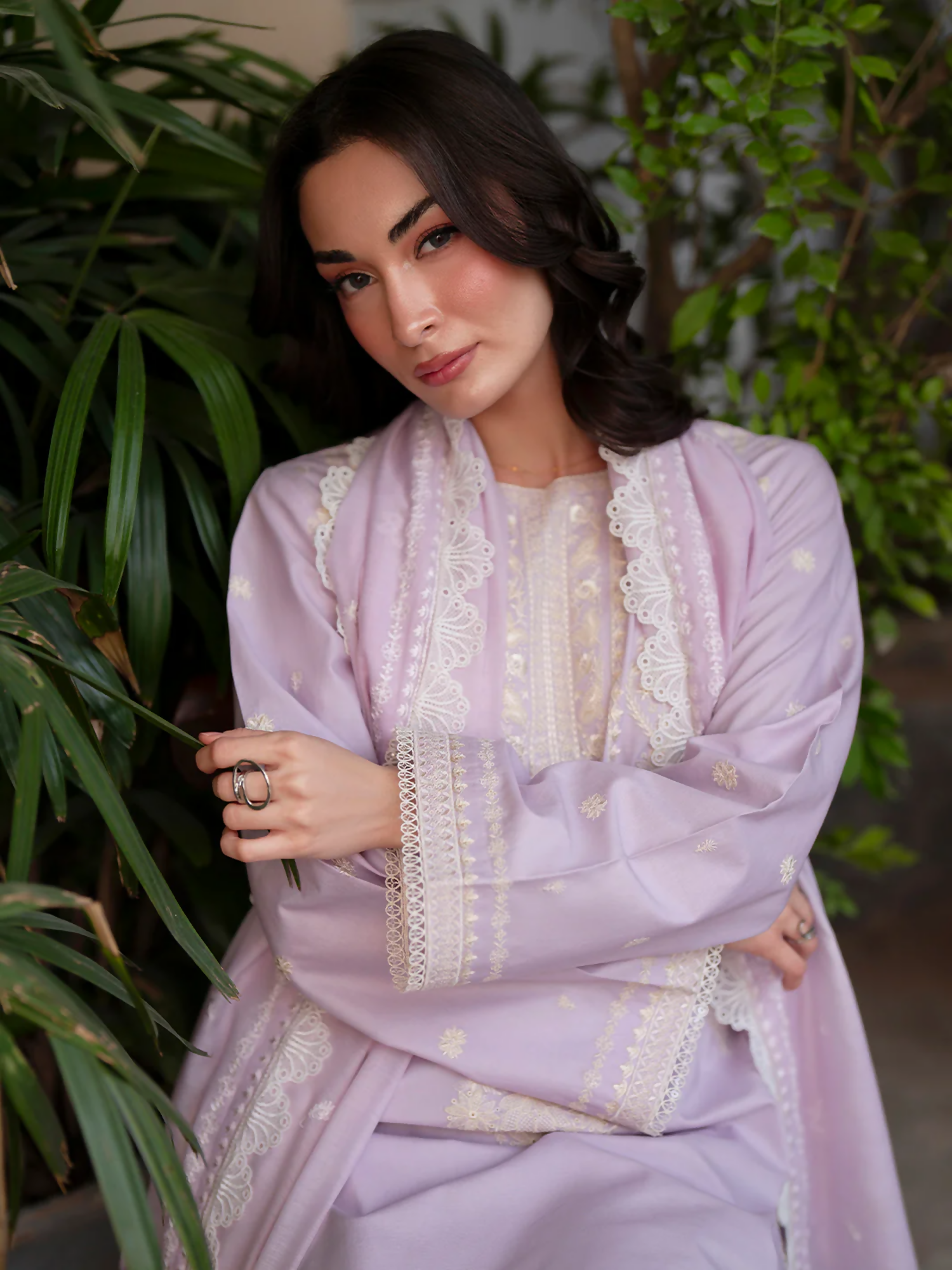 Mahnur Ember Lawn Embroidered Unstitched 3-Piece Suit-EM-009