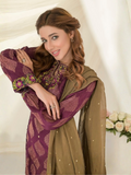 Ruby's Couture Gul-Bahar Khadi Embroidered Stitched 3-Piece Suit-Pariza