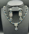 H&A Jewellery One Carat Silver Rhodium Plated Jewellery Set
