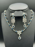 H&A Jewellery One Carat Silver Rhodium Plated Jewellery Set