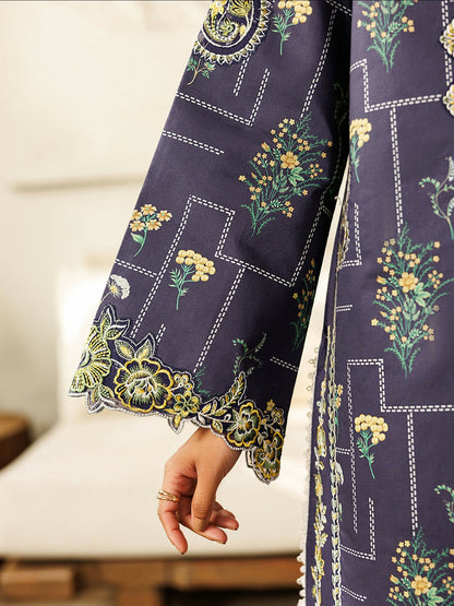 Mahnur Leila Lawn'26 Embroidered Unstitched 3-Piece Suit-L-09