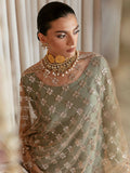 Hussain Rehar Moon In The Golden Cup Raw Silk Embellished Stitched 3-Piece Suit-Duende