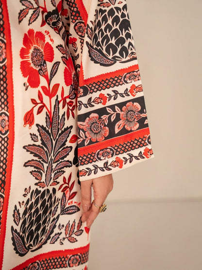 Stylish Collection Whisper Pret Silk Grip Printed Stitched 3-Piece Suit-Floral