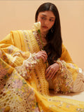 Binilyas Mashriq Luxury Lawn'26 Embroidered Unstitched 3-Piece Suit-D-111-A
